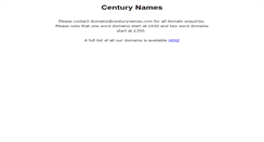 Desktop Screenshot of centurynames.com